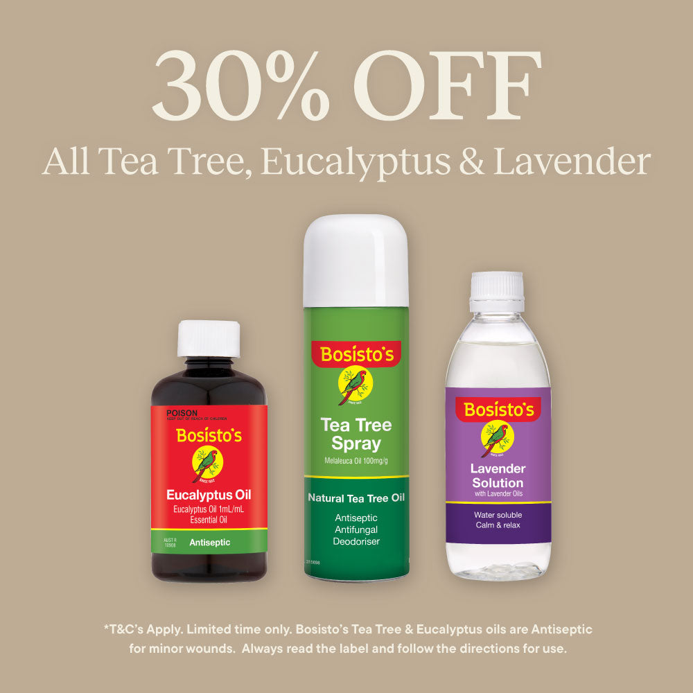 30% Off All Tea Tree, Eucalyptus & Lavender - Oil, Spray & Solution